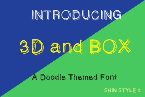 3D and Box Display Font for Bold Handmade Designs