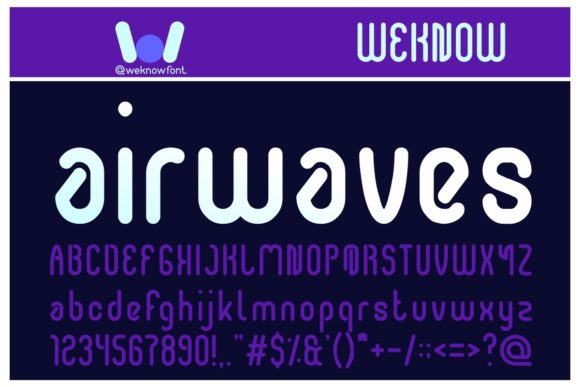 Airwaves Display Font for Bold Digital Typography