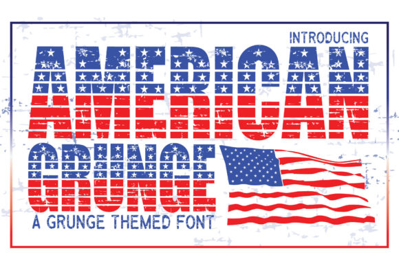 American Grunge Display Font for Bold Campaign Headlines