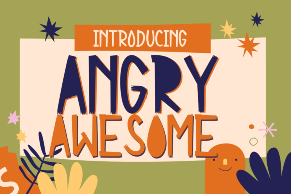 Angry Awesome Font for Bold, Playful Campaign Visuals