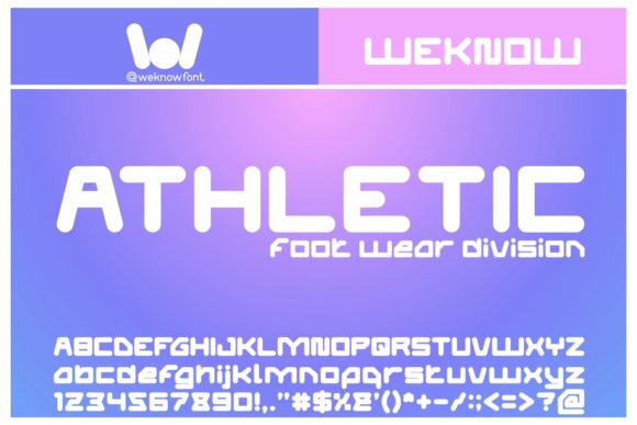 Athletic Font: A Futuristic Display Typeface for Bold Branding