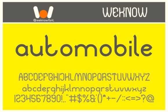 Automobile Font: Bold Techno Display Typeface for Campaigns