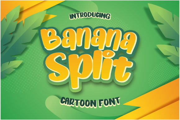 Banana Split Cartoon Font for Joyful Editorial Design