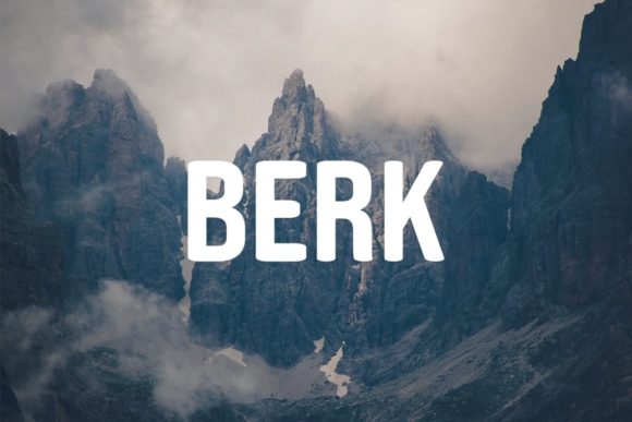 Berk: A Clean, Thick-Lettered Display Font for Modern Editorial Design