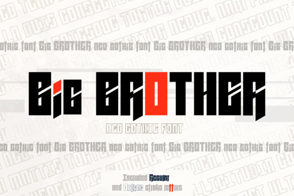 Big Brother Display Font for Bold, Fierce Design Projects
