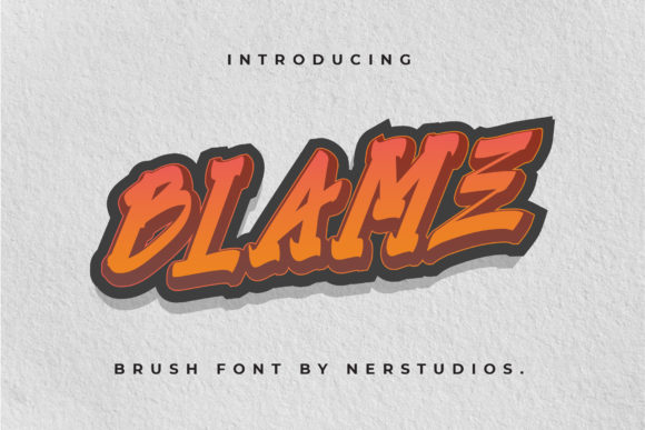Blame Font: Graffiti Display Typeface for Bold Digital Branding