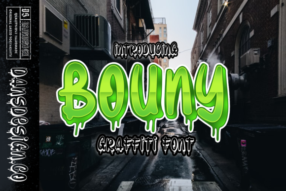 Bouny Graffiti Display Font for Handmade Creators
