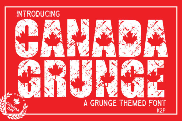 Canada Grunge Display Font for Bold, Festive Branding