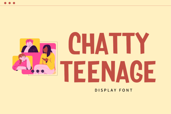 Chatty Teenage: A Display Font with Chalkboard Charm