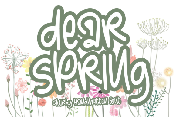 Dear Spring Handwritten Font for Small Business Branding