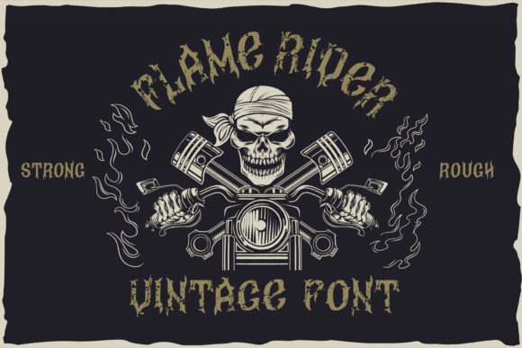 Flame Rider: A Bold Display Font for Editorial Impact