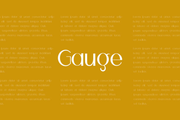 Gauge Display Font for Professional Branding