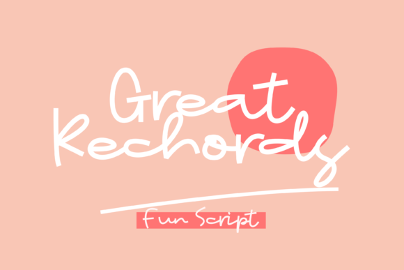 Great Rechords: A Modern Display Font for Digital Branding