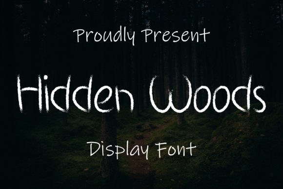 Hidden Woods Display Font for Spooky & Elegant Craft Projects
