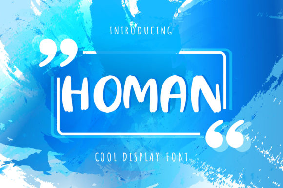 Homan Display Font for Friendly, Casual Branding