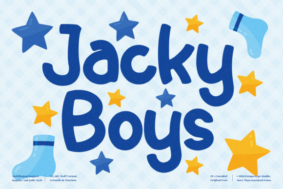 Jacky Boys Font: A Bubbly Display Typeface for Joyful Digital Brands