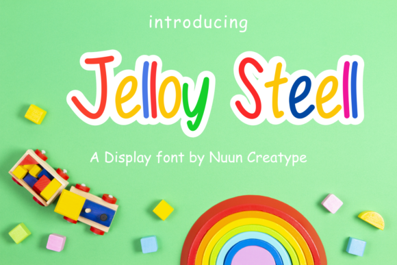Jelloy Steell Display Font for Playful Digital Branding