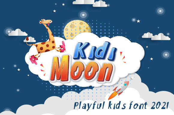 Kidi Moon Display Font for Whimsical Handmade Designs