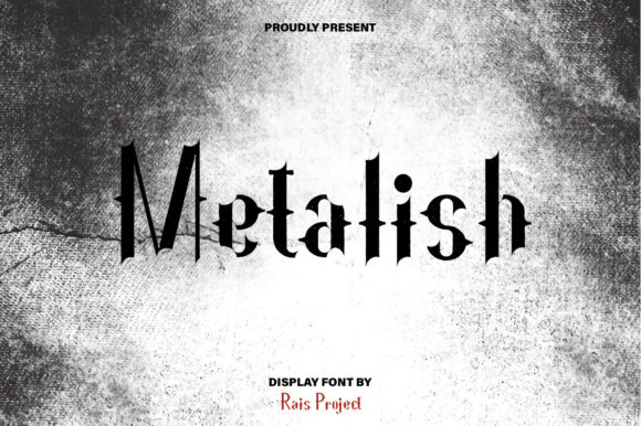 Metalish: A Mystical Display Font for Editorial Design