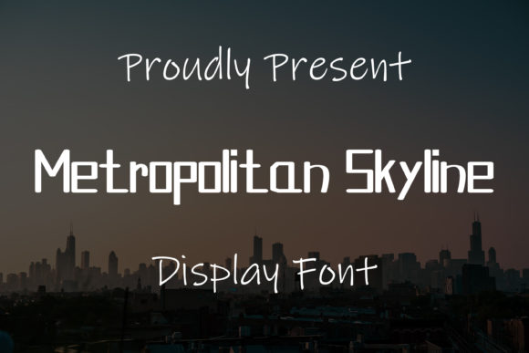 Metropolitan Skyline Font for Modern Web Headers and Branding