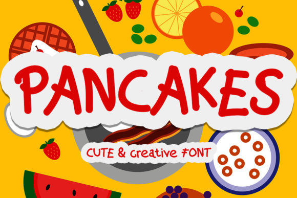 Pancakes Font: A Cute and Quirky Display Typeface for Playful Editorial Design