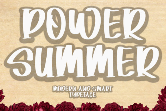 Power Summer: A Bold, Quirky Display Font for Small Business Branding