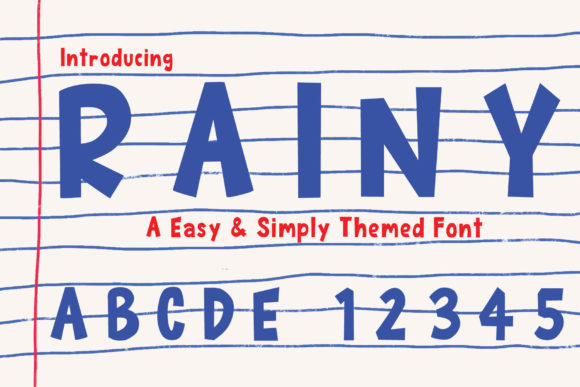 Rainy: A Bold, Playful Display Font for Creative Projects