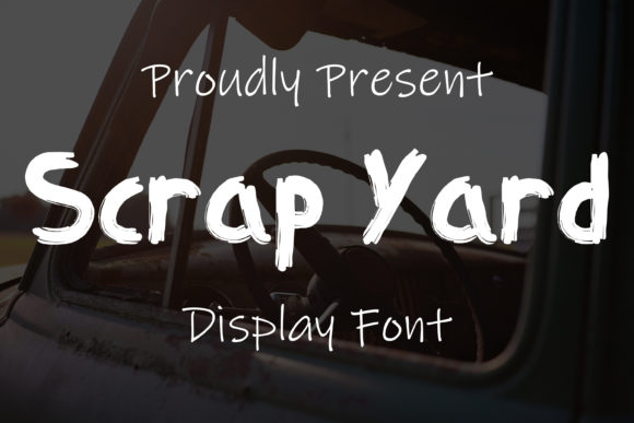 Scrap Yard: A Brushed Display Font for Scroll-Stopping Visuals