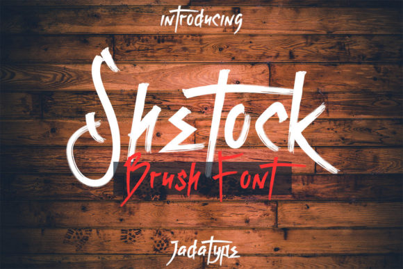 Shetock: A Cool and Trendy Brushed Display Font for Brand Builders