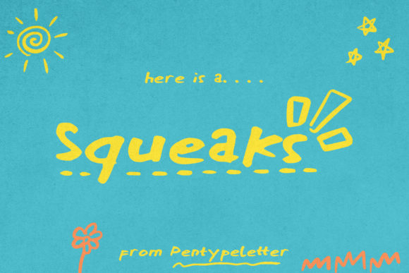 Squeaks Display Font for Scroll-Stopping Visuals