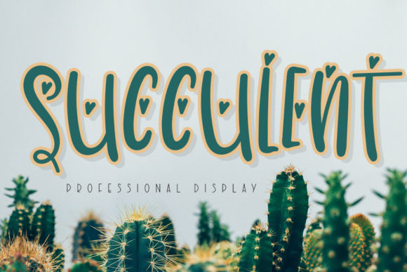 Succulent Font: A Playful Display Typeface for Warm Editorial Moments