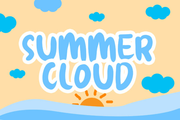 Summer Cloud Font for Bright, Friendly Children’s Campaigns