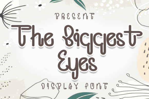 The Biggest Eyes Display Font for Editorial Design